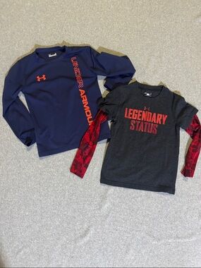 Under Armour Boys Size 6 Long Sleeve Sleeve T-shirts - Set of 2